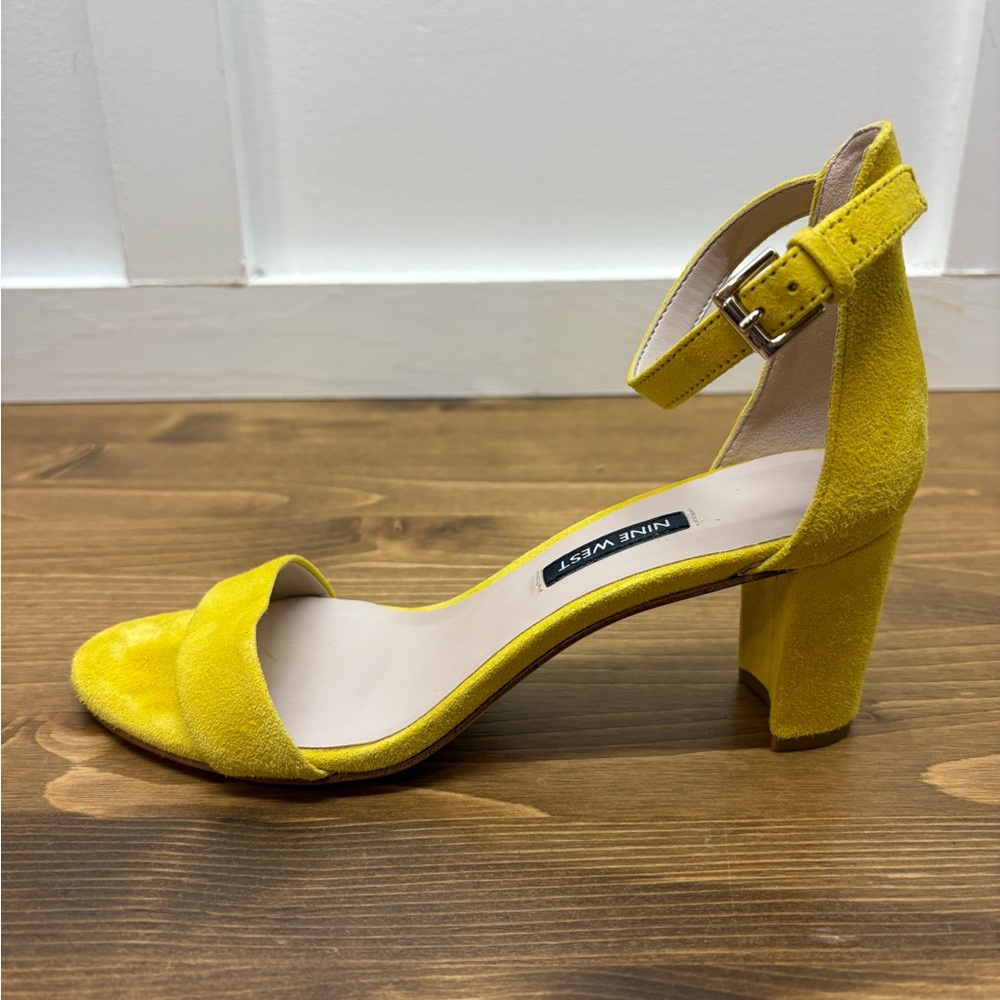 Nine West Yellow Heeled Sandals - Picture 3 of 3
